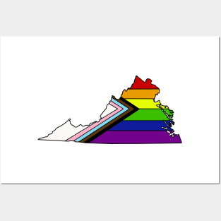 Progress pride flag - Virginia Posters and Art